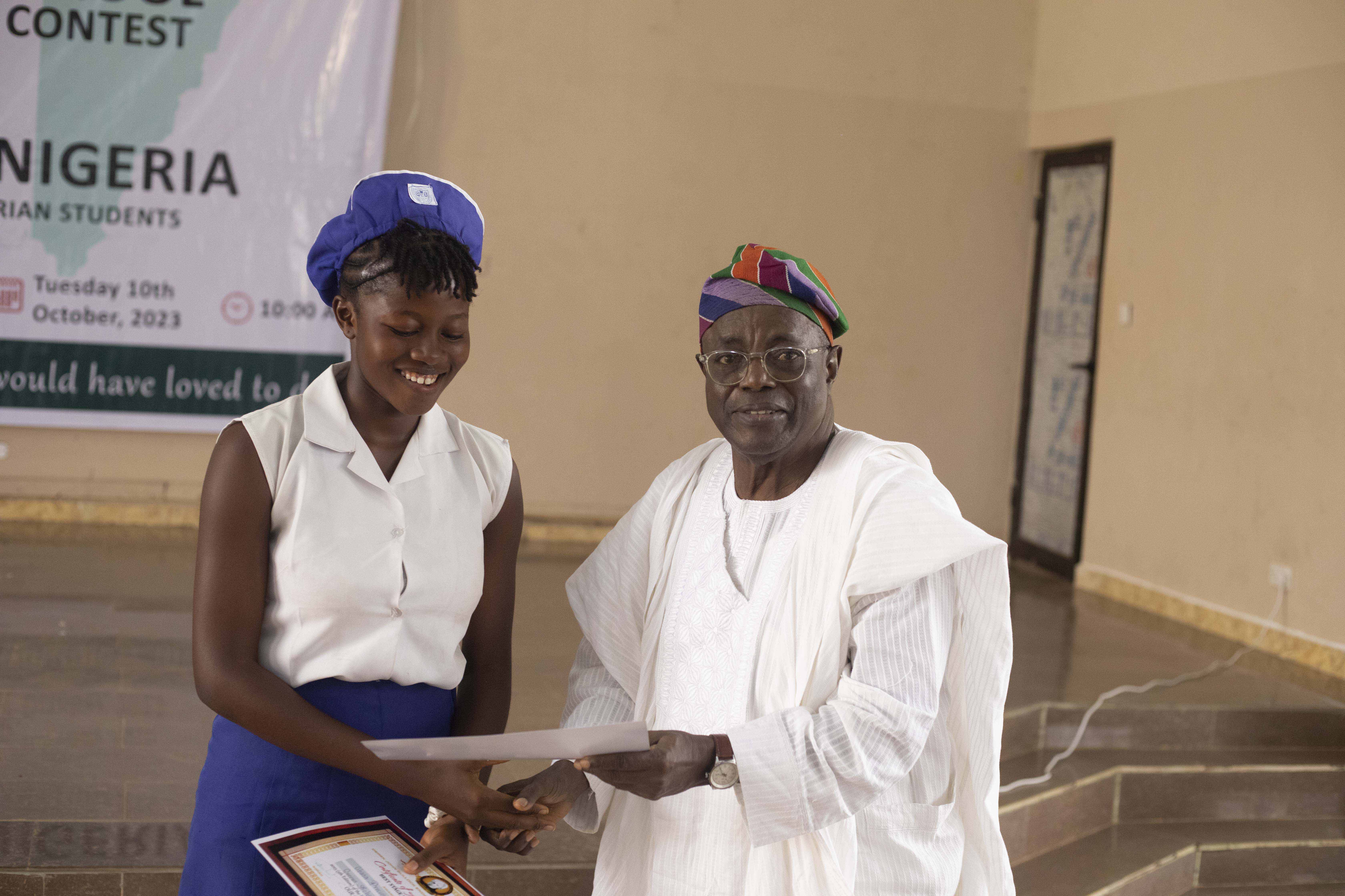 2022 - DJBullock Foundation Interschool Playwrite & Theatre Contest - Presentation of Certificates to Schools