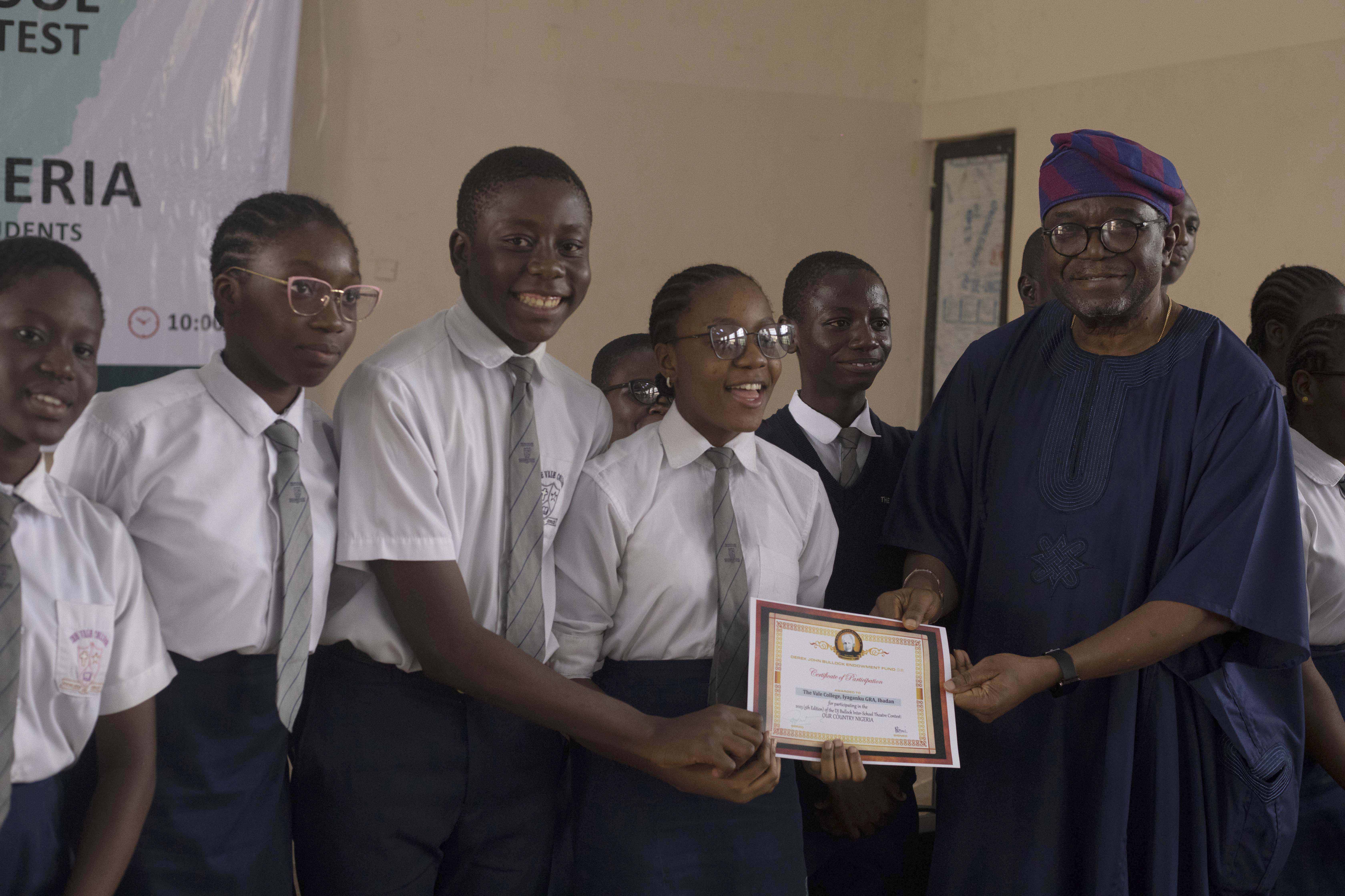 2022 - DJBullock Foundation Interschool Playwrite & Theatre Contest -  First Position Vale College