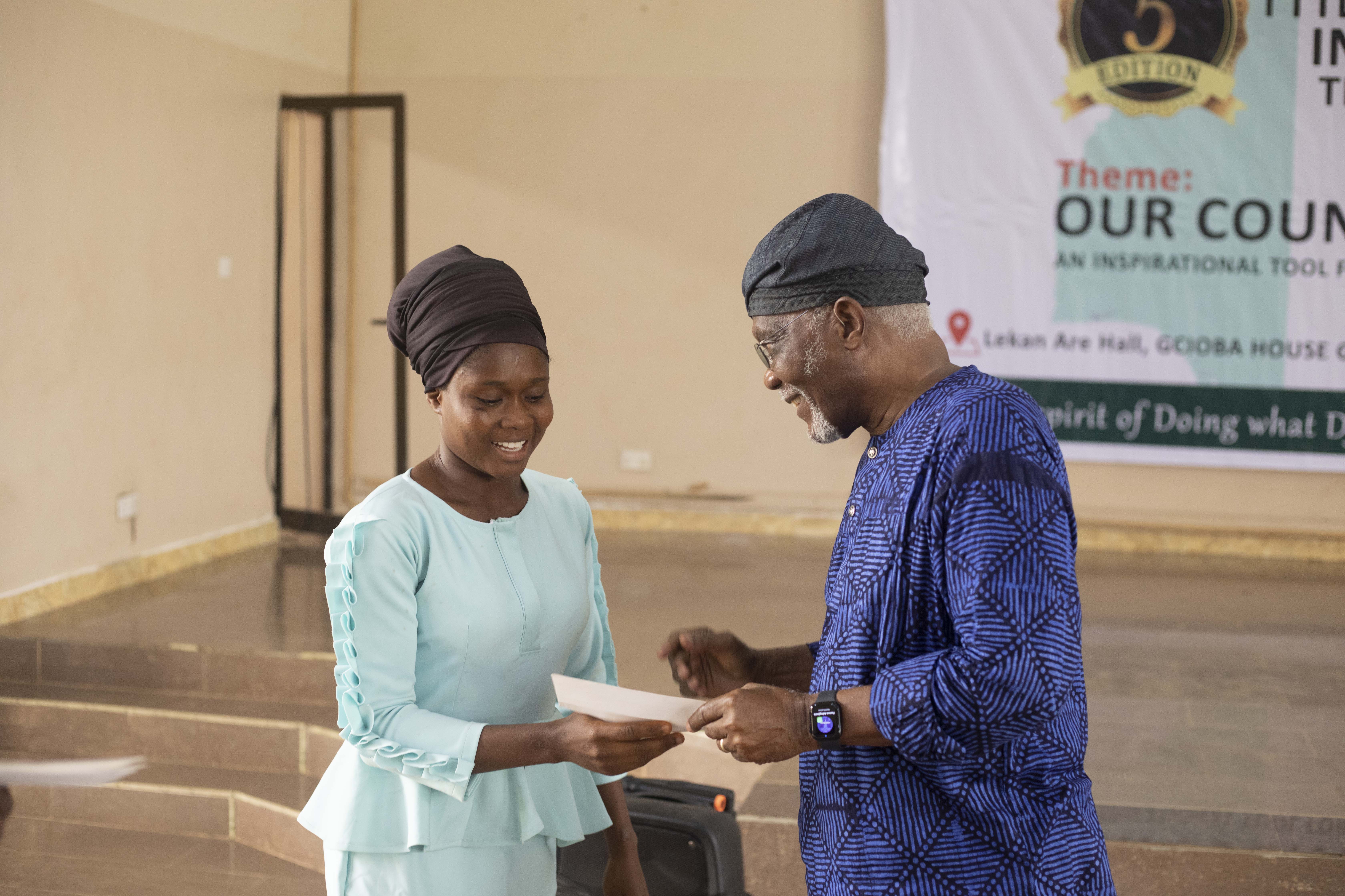 2022 - DJBullock Foundation Interschool Playwrite & Theatre Contest - Presentation of Gifts to Teachers