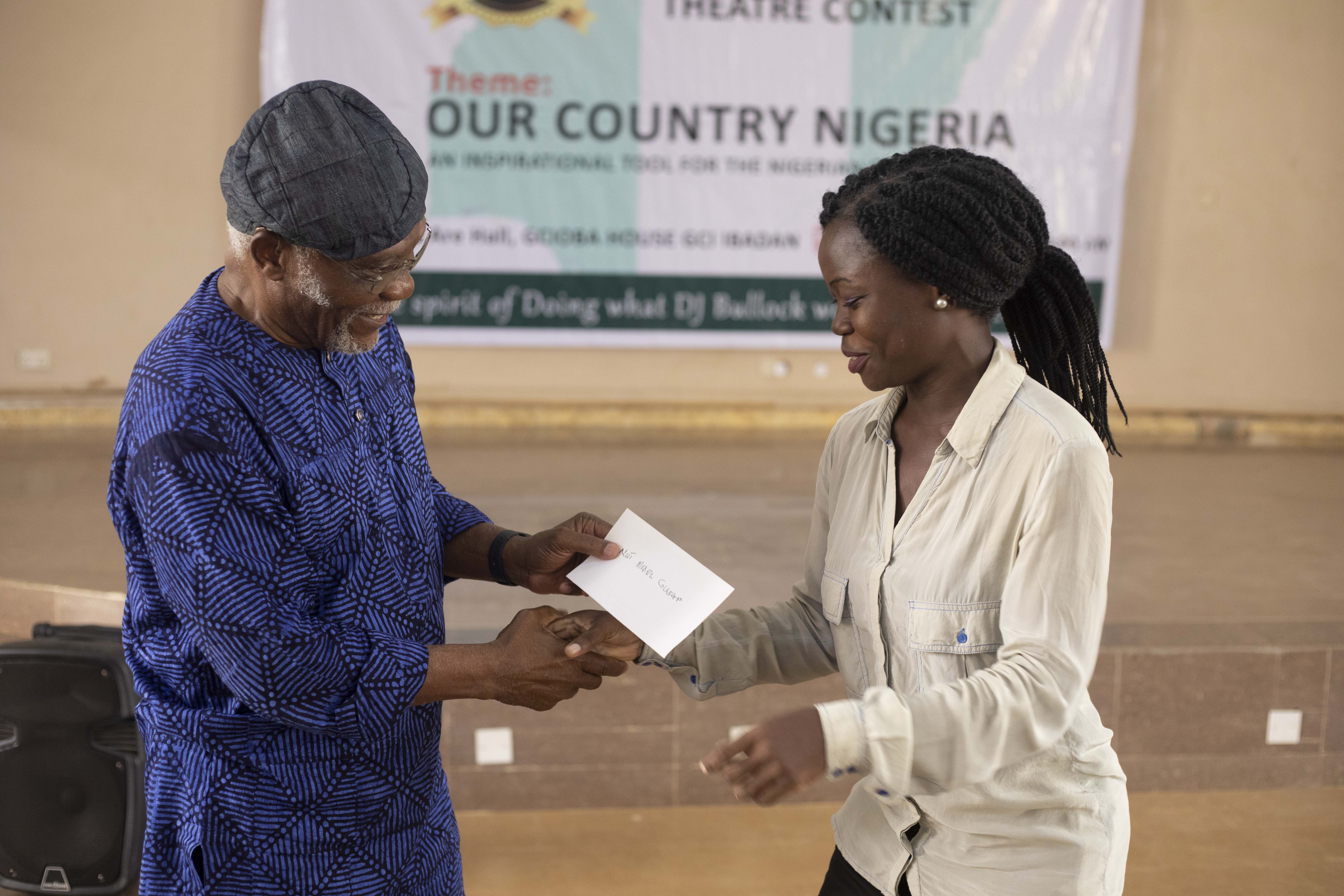2022 - DJBullock Foundation Interschool Playwrite & Theatre Contest - Presentation of Gifts to Teachers