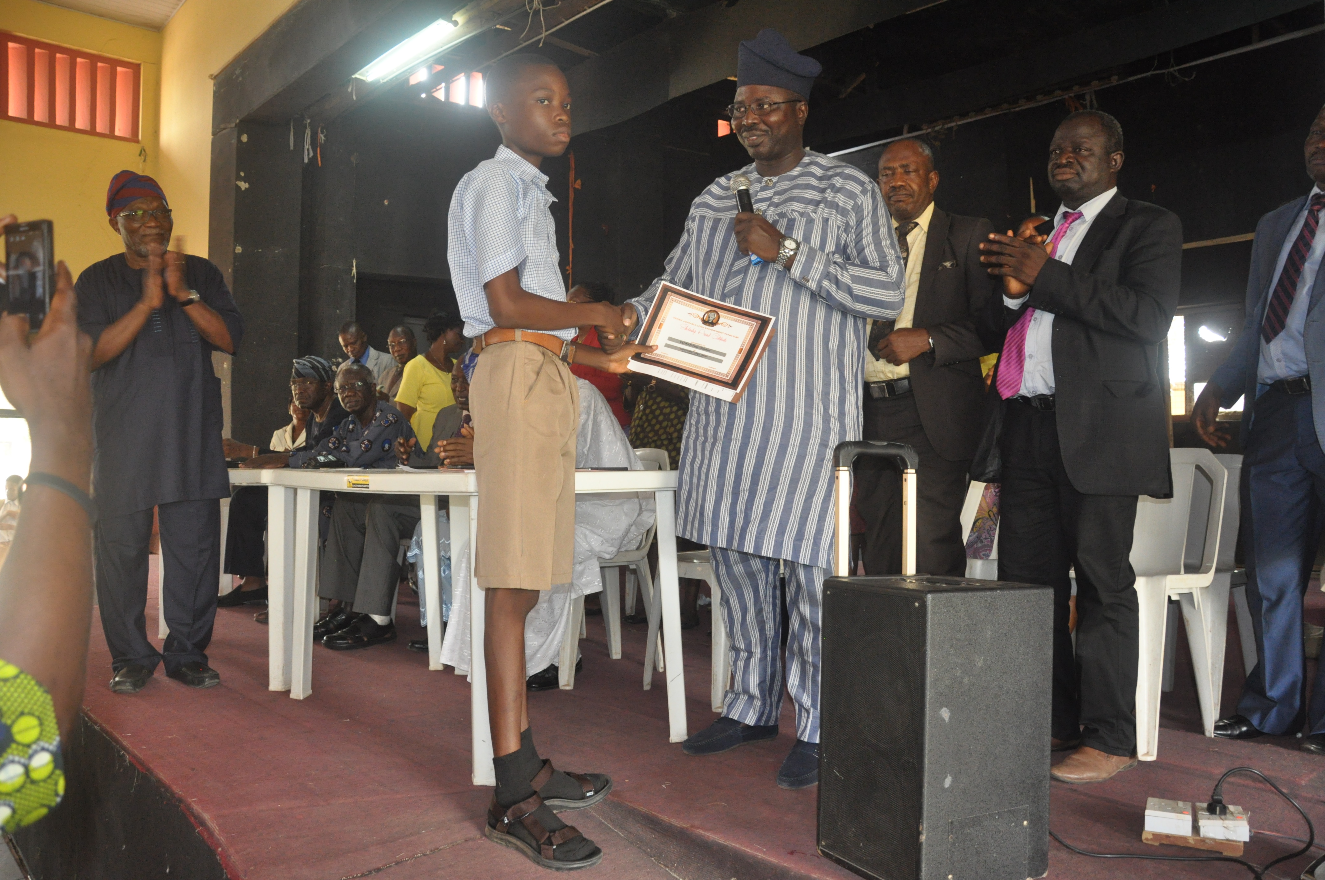 Award Presentation By Commissioner of Education