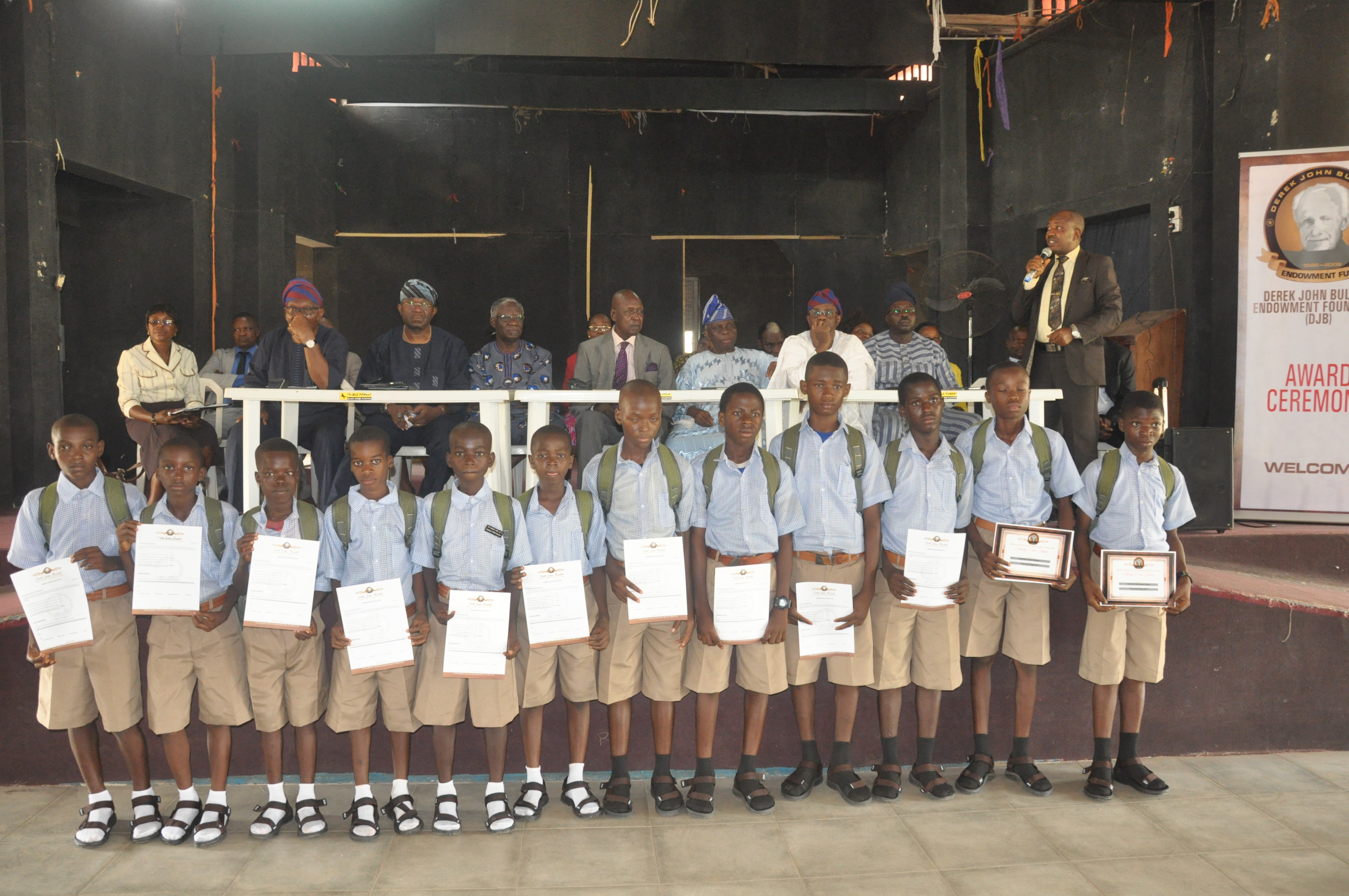 Students who benefited from DJBullock foundation 2017 Award